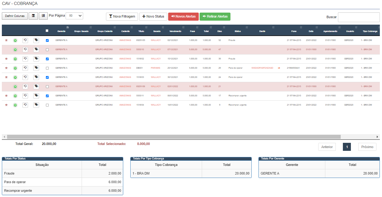 CAV – Controle Ativo de Vencidos